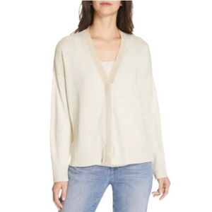 Elegant Cream Cardigan Sweater